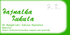 hajnalka kukula business card